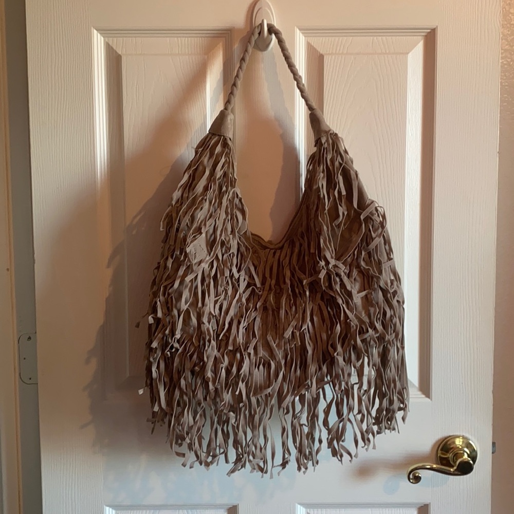 NWOT boho bag in taupe